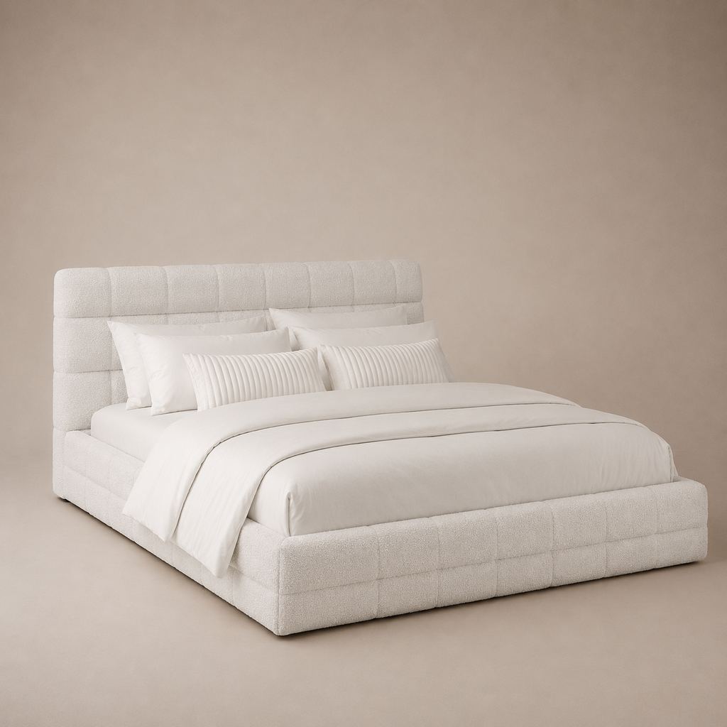 Cloud Bouclé Queen Platform Bed