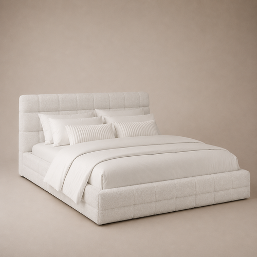 Cloud Bouclé Queen Platform Bed